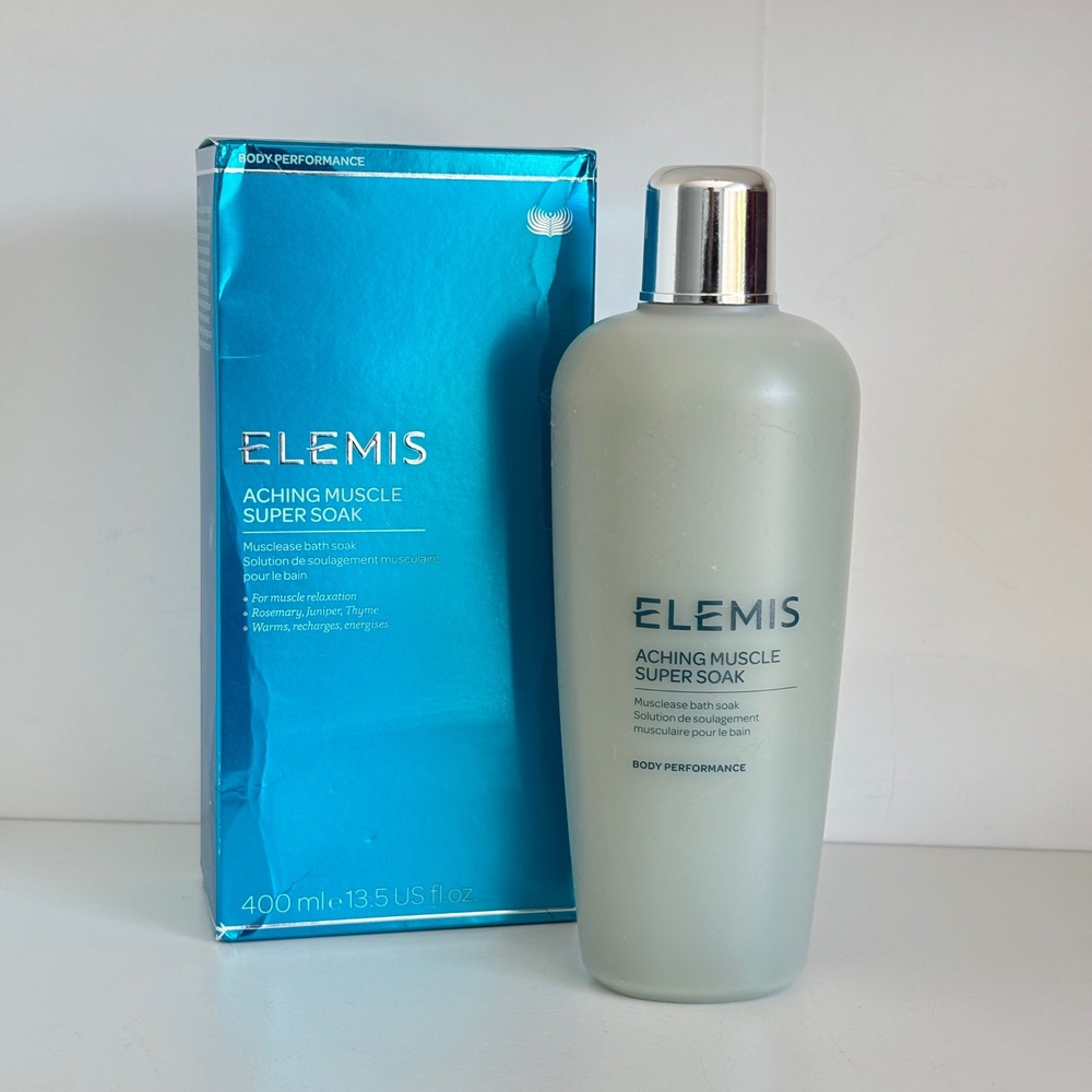 Elemis Aching Muscle Super Soak 400ml 13.5 fl oz Body Performance Bath Infusion